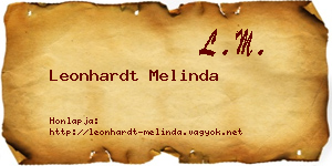 Leonhardt Melinda névjegykártya